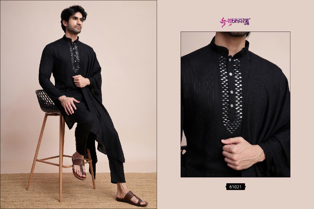 Shubhvastra Modern Ethnics Wholesale Mens Kurta With Pant And Dupatta