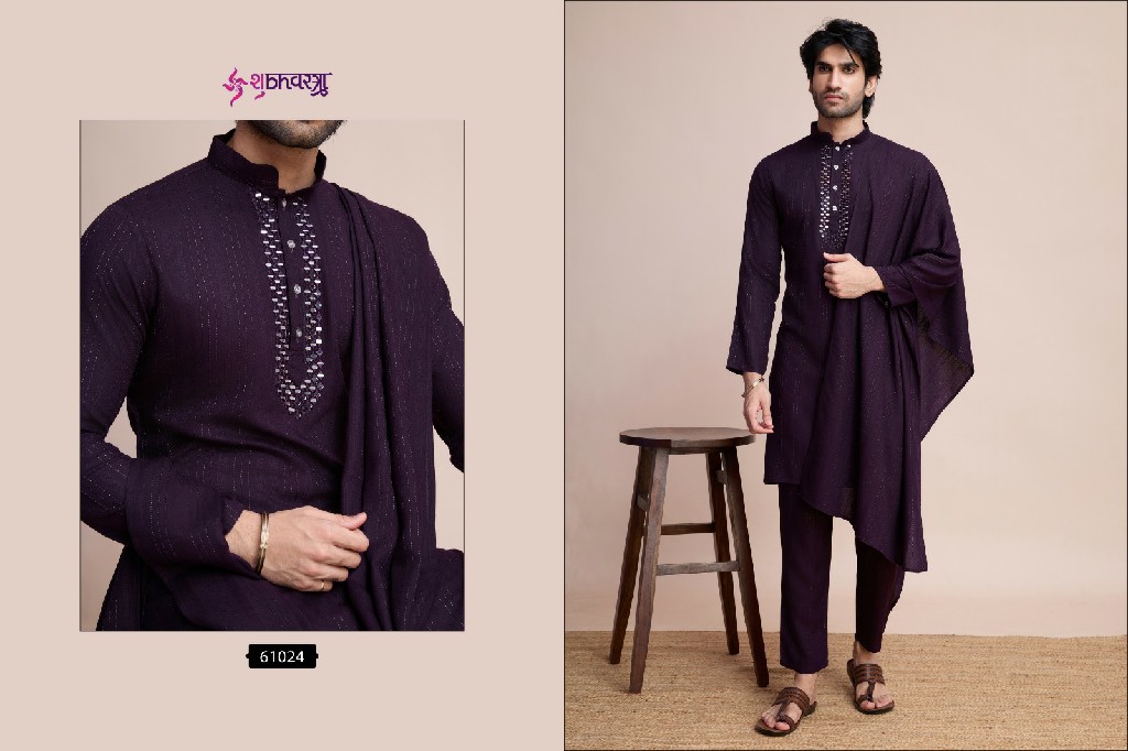 Shubhvastra Modern Ethnics Wholesale Mens Kurta With Pant And Dupatta