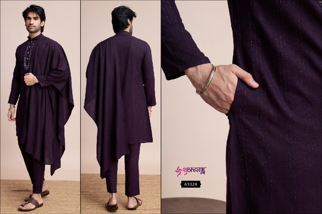 Shubhvastra Modern Ethnics Wholesale Mens Kurta With Pant And Dupatta