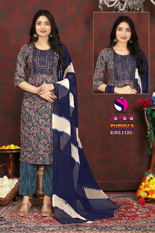 samara dipika vol 15 capsule print casual fully stitch salwar kameez