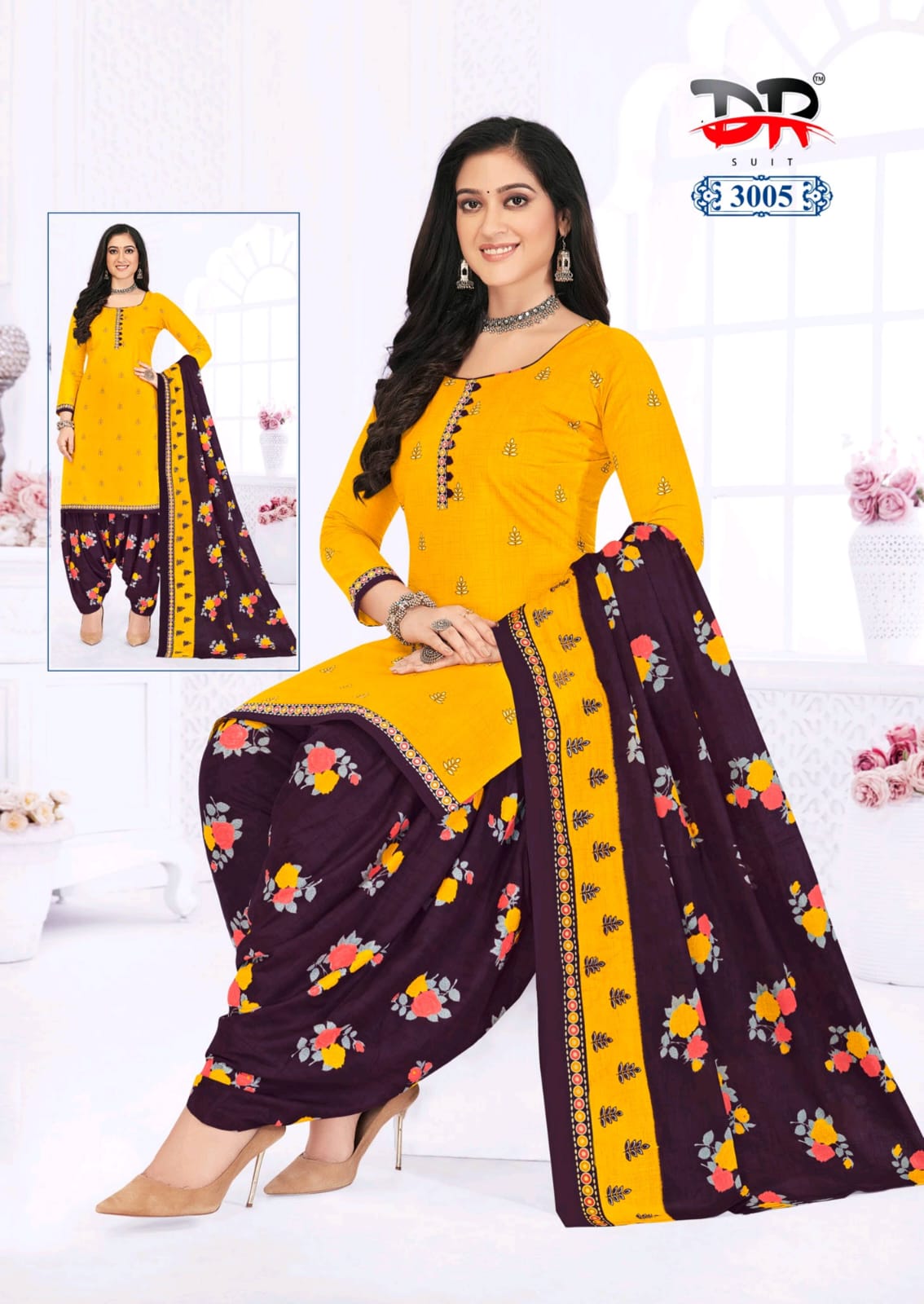 DR Suit Ammi Jaan Vol-3 Wholesale Pure Cotton Printed Dress Material