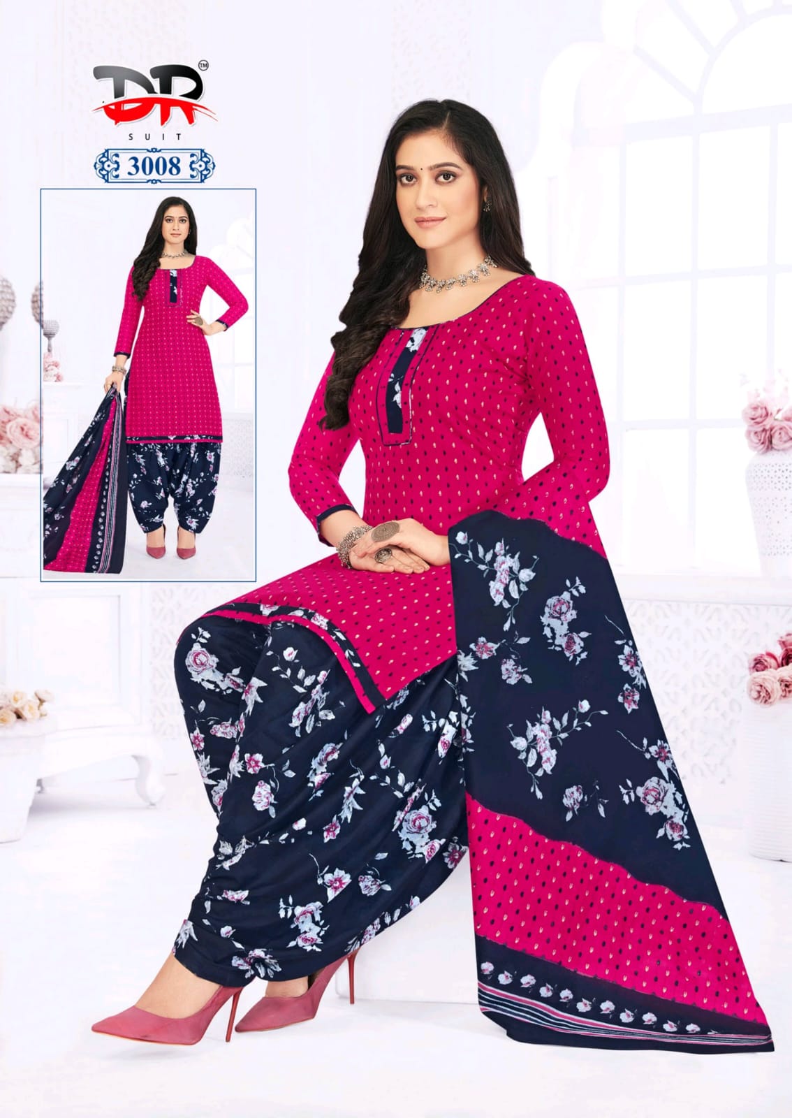 DR Suit Ammi Jaan Vol-3 Wholesale Pure Cotton Printed Dress Material