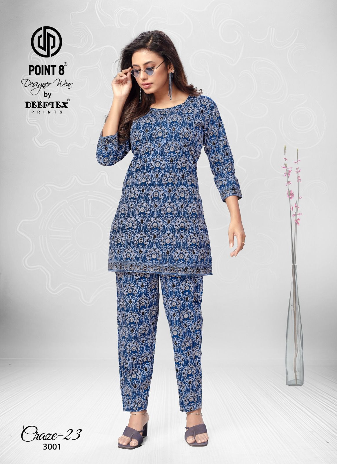 craze-23 vol 3 by deeptex prints unique cotton print readymade big size co-ord set