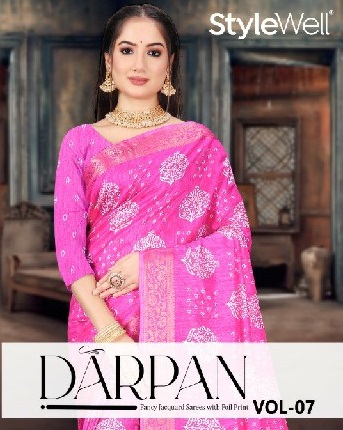 stylewell launch darpan vol 7 dola jacquard trendy saree online at affordable prices