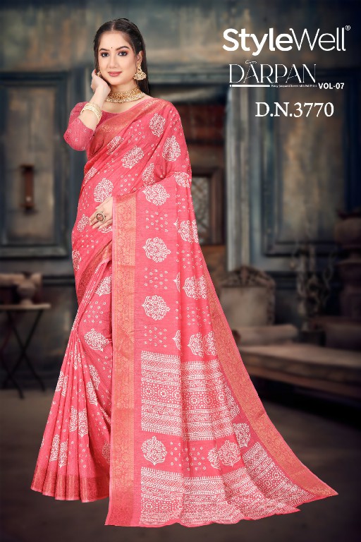 stylewell launch darpan vol 7 dola jacquard trendy saree online at affordable prices