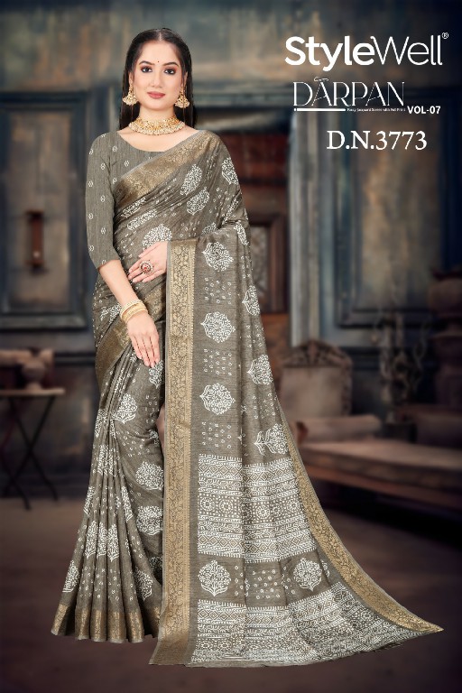 stylewell launch darpan vol 7 dola jacquard trendy saree online at affordable prices