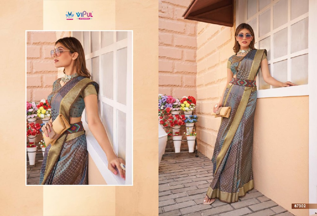 verna silk by vipul 87102-87109 shop trendy saree online at affordable prices