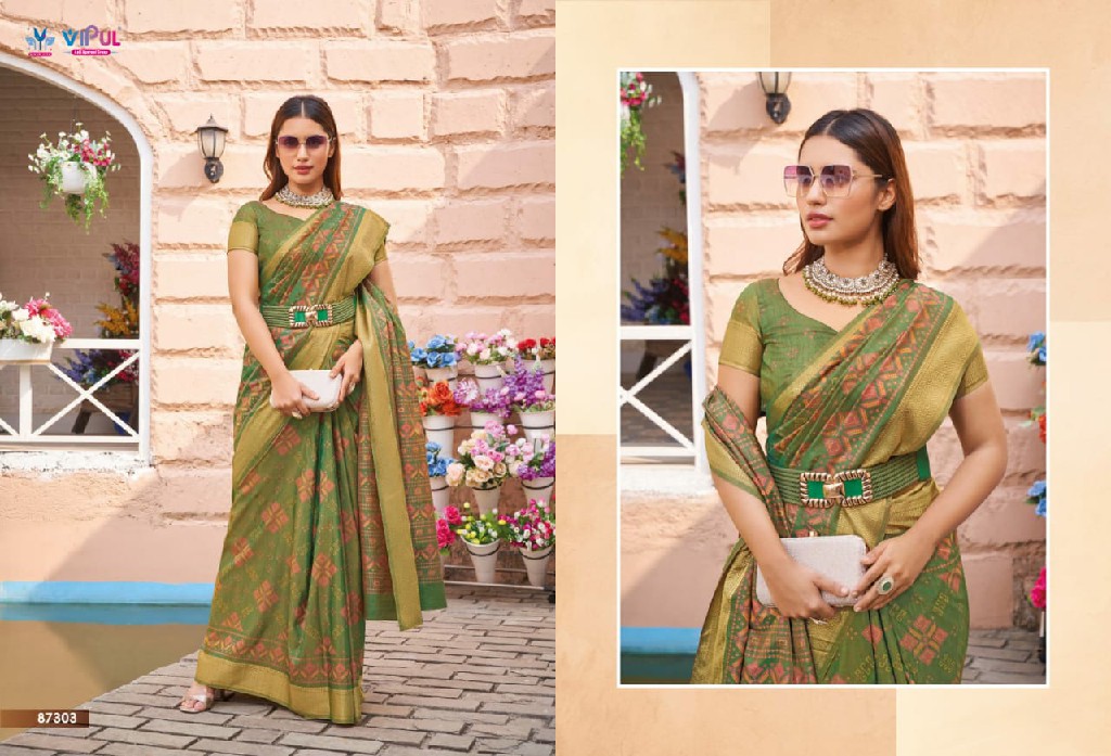 verna silk by vipul 87102-87109 shop trendy saree online at affordable prices