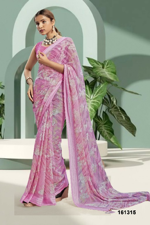 Vallabhi Ankolika Wholesale Floral Print With Swaroski Work Sarees