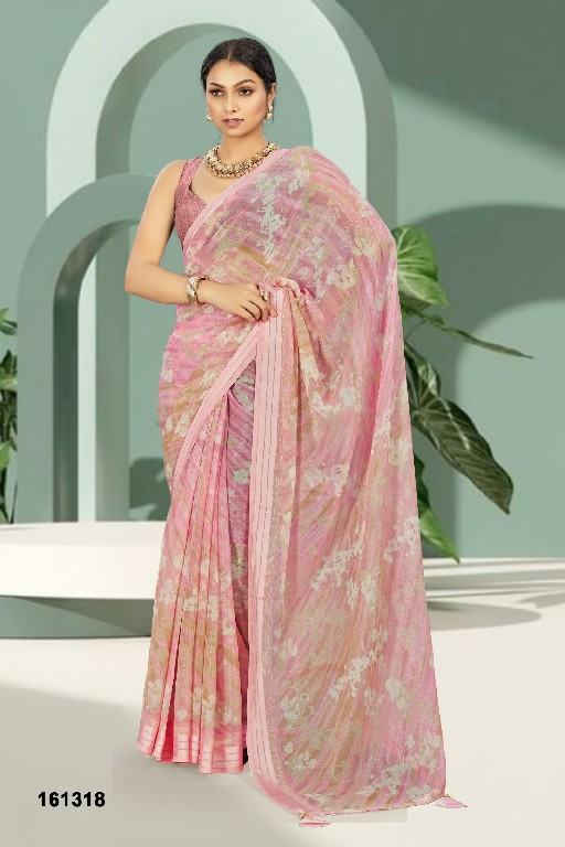 Vallabhi Ankolika Wholesale Floral Print With Swaroski Work Sarees