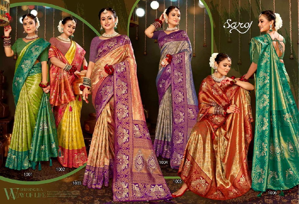 Saroj Suhagan Paithani Tissue Vol-4 Wholesale Soft Paithani Tissue Silk Sarees