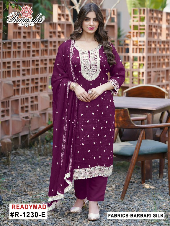 Ramsha R-1230 Wholesale Readymade Indian Pakistani Salwar Suits