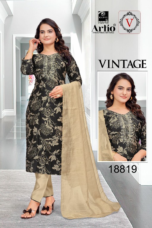 Artio Vintage Wholesale Readymade 3 Piece Salwar Kameez Suits Combo