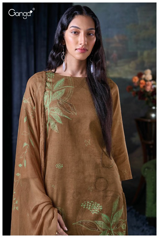 Ganga Lwin S3049 Wholesale Cotton Satin Printed Salwar Kameez