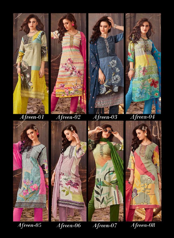 Rangmaya Afreen Wholesale Kurti With Pant And Dupatta Catalog