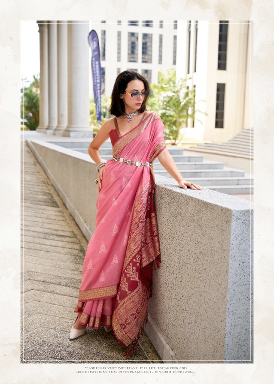 Rajpath Egypt Wholesale Rayon Silk With Ikkat Weaving Sarees