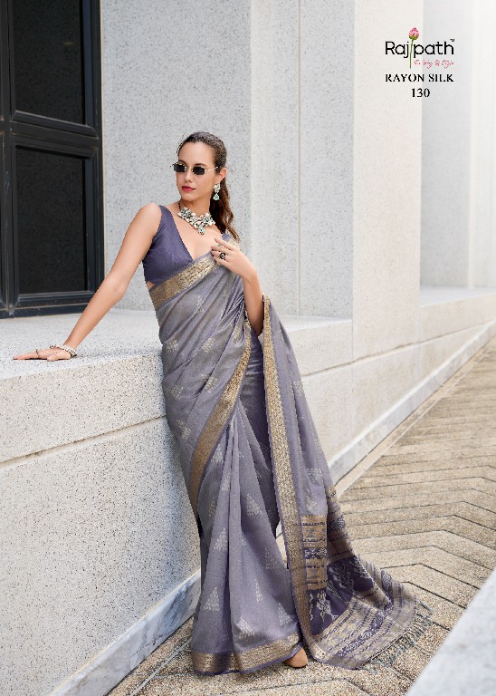 Rajpath Egypt Wholesale Rayon Silk With Ikkat Weaving Sarees