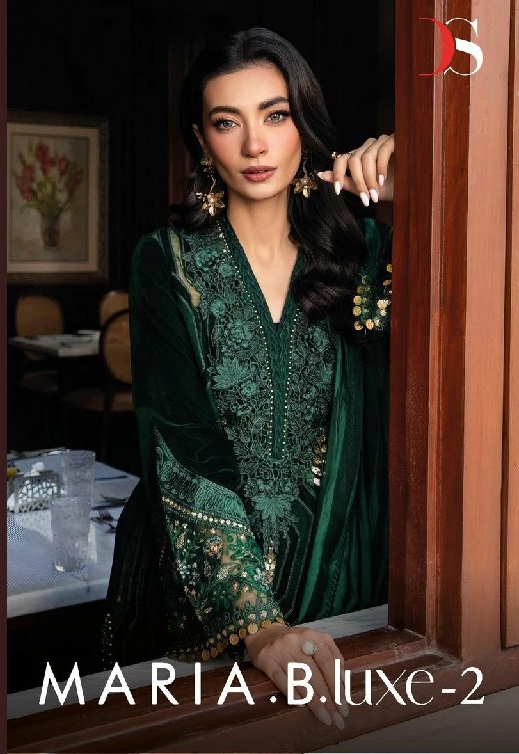 Deepsy Maria B Luxe Vol-2 Wholesale Viscose Reyon With Self Embroidery Pakistani Concept Suits