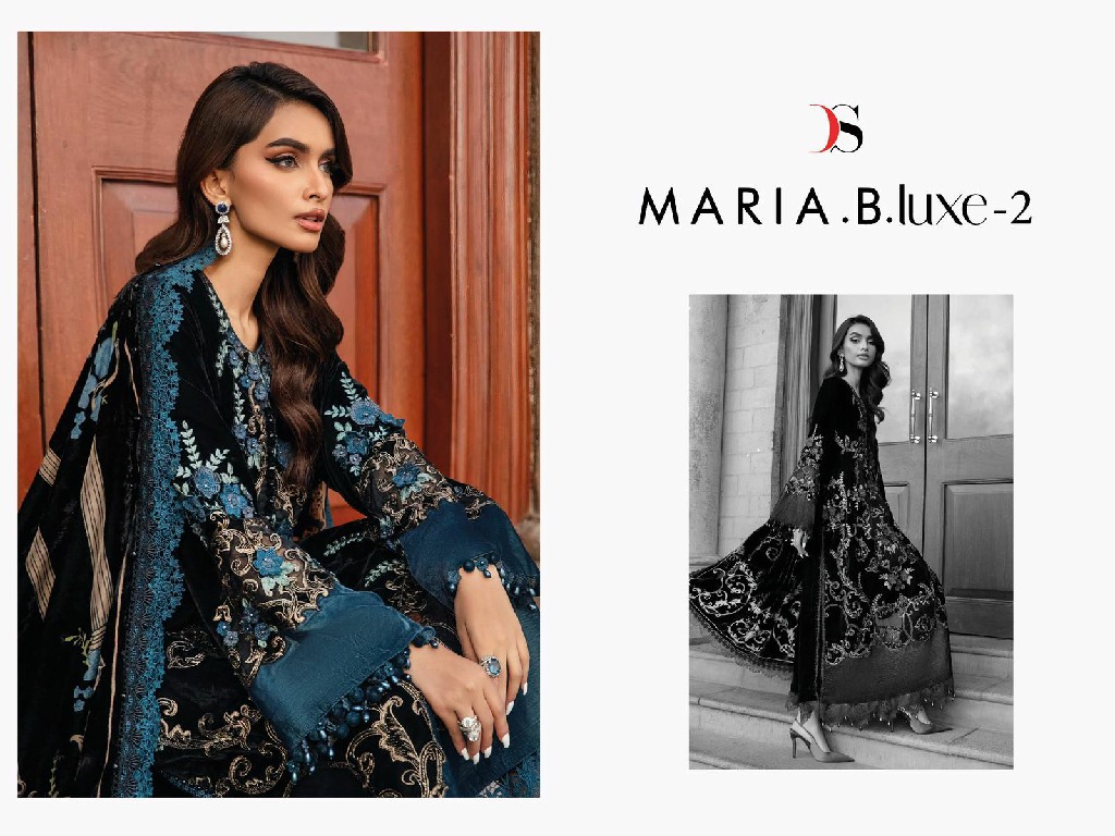 Deepsy Maria B Luxe Vol-2 Wholesale Viscose Reyon With Self Embroidery Pakistani Concept Suits