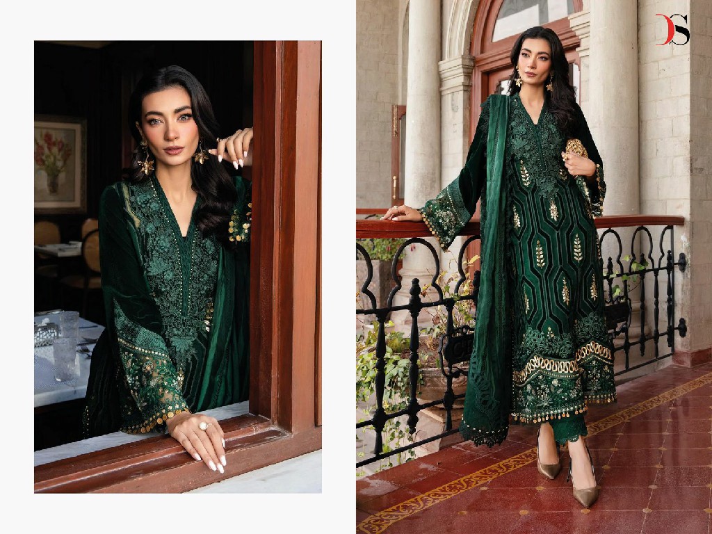 Deepsy Maria B Luxe Vol-2 Wholesale Viscose Reyon With Self Embroidery Pakistani Concept Suits