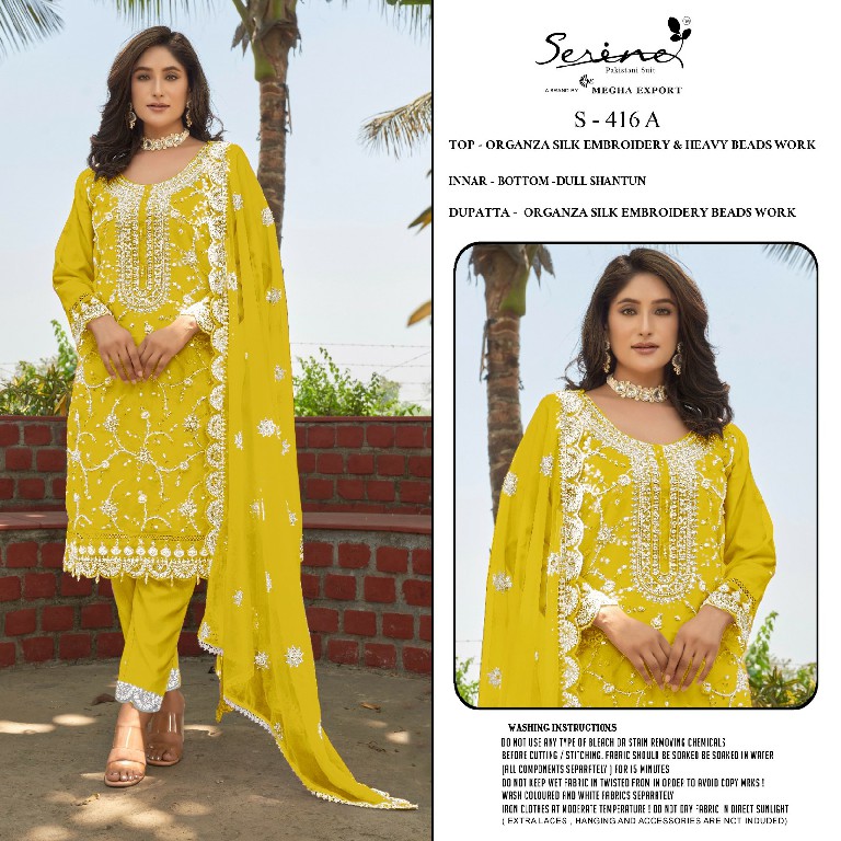 Serine S-416 Wholesale Indian Pakistani Salwar Suits