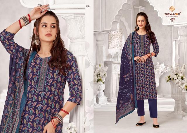 kalki stitch vol 2 by suryajyoti readymade daily wear jam satin salwar suit set