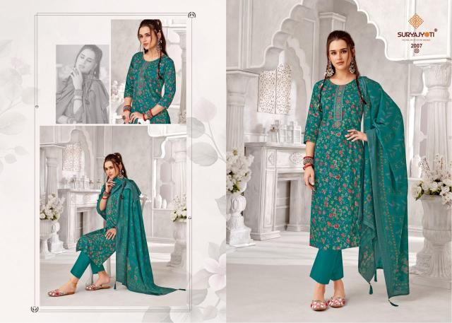 kalki stitch vol 2 by suryajyoti readymade daily wear jam satin salwar suit set