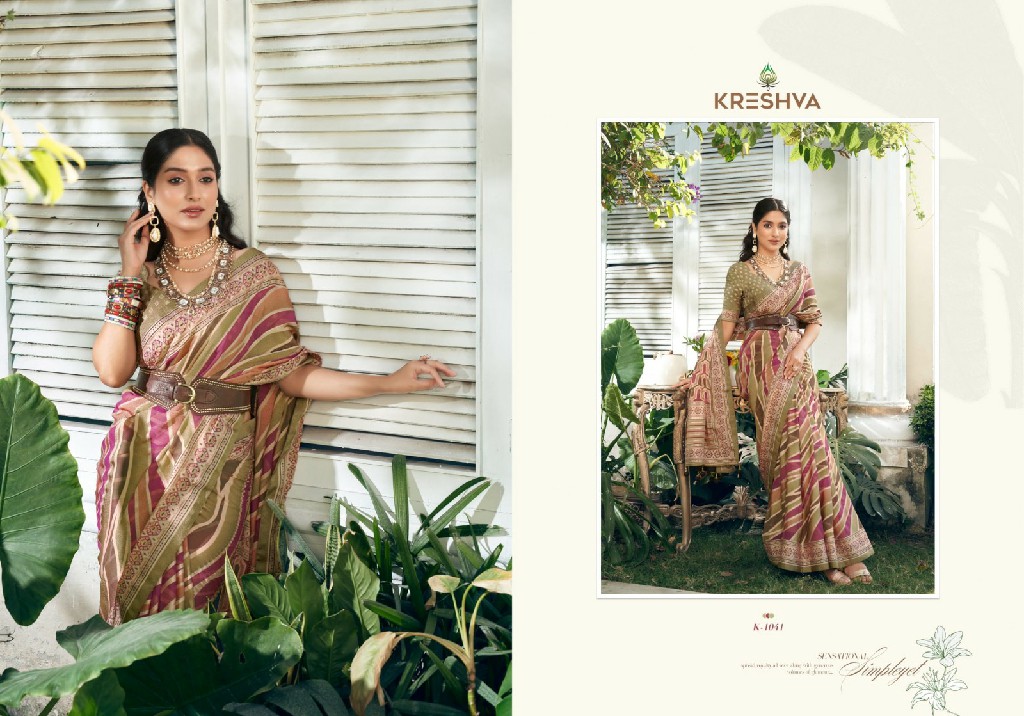 kreshva suhana vol 1 georgette party wear shop glamorous styles sarees