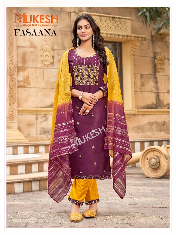 Banwery Fasaana Wholesale 14 Kg Reyon Embroidery Kurti With Pant And Dupatta