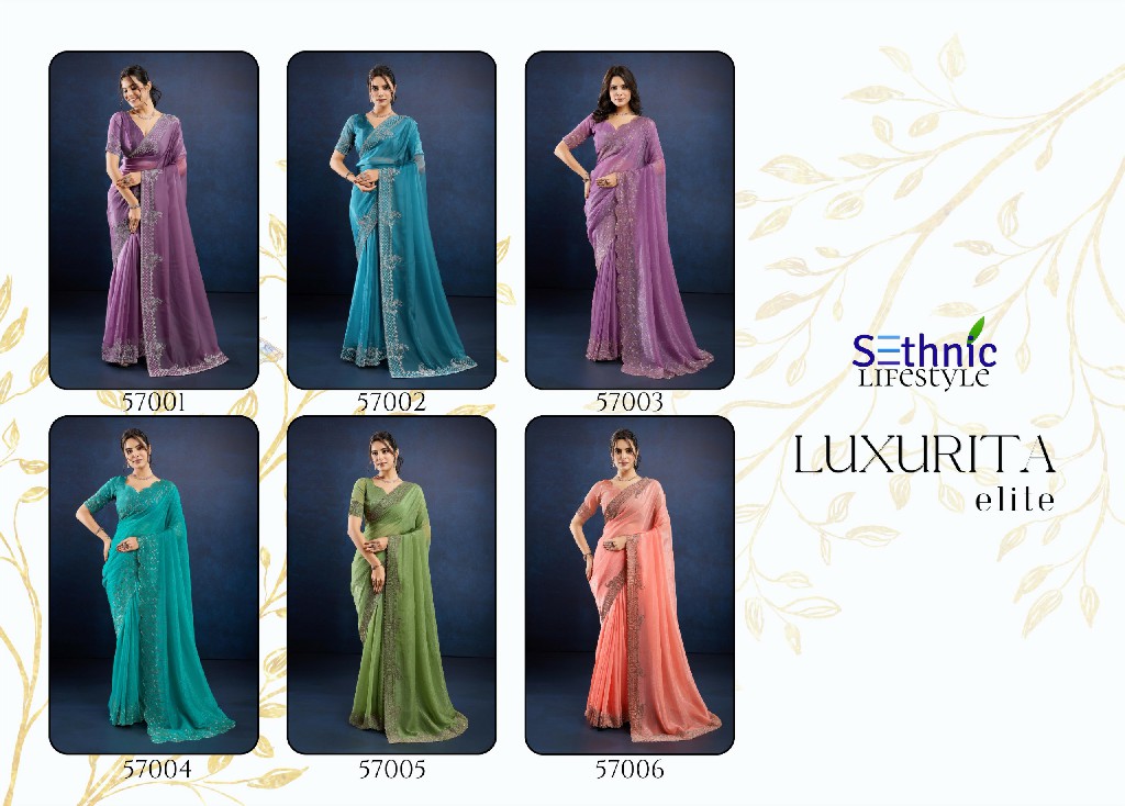 Sethnic Luxurita Elite Wholesale Function Wear Indian Sarees