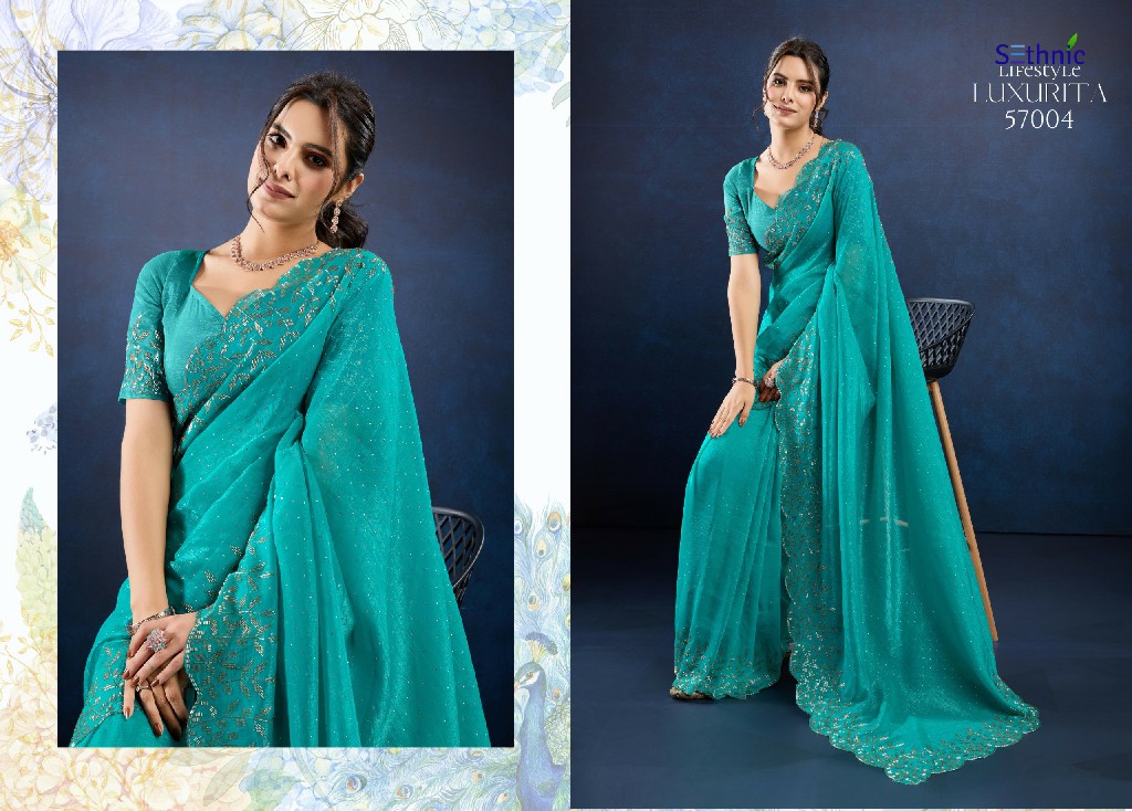 Sethnic Luxurita Elite Wholesale Function Wear Indian Sarees