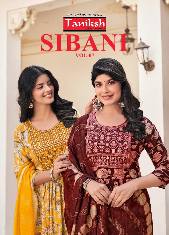 Taniksh Sibani Vol-7 Wholesale Skivansh Embroidery Work Readymade Suits