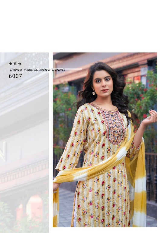 Mystic 9 Rubina Vol-6 Wholesale Straight Cut Kurti With Pant And Dupatta