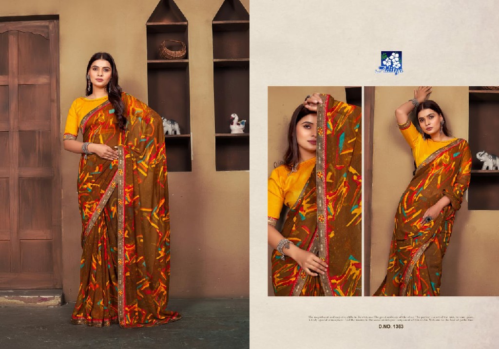 VIshal Sujal Wholesale Georgette With Digital Print Ethnic Sarees