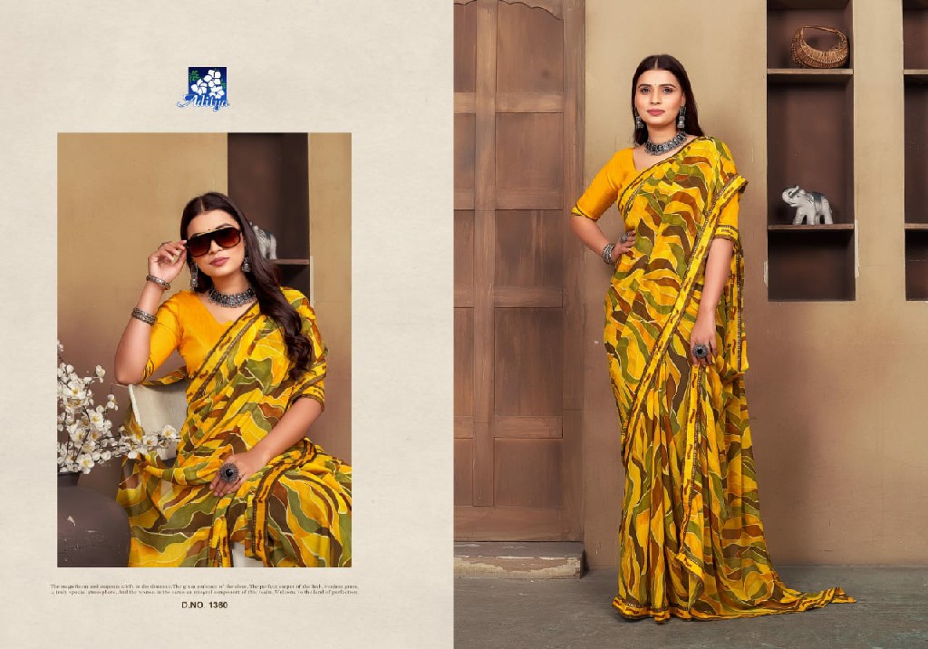 VIshal Sujal Wholesale Georgette With Digital Print Ethnic Sarees