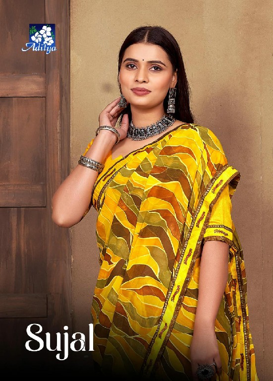 VIshal Sujal Wholesale Georgette With Digital Print Ethnic Sarees