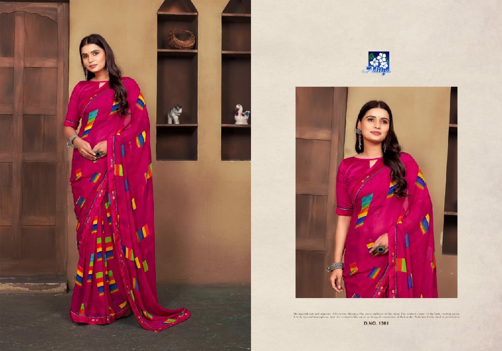 VIshal Sujal Wholesale Georgette With Digital Print Ethnic Sarees