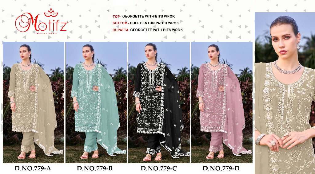 Motifz D.no 779 Wholesale Indian Pakistani Concept Salwar Suits