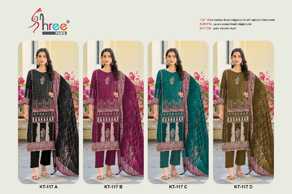 Shree Fabs KT-117 Wholesale Indian Pakistani Concept Salwar Suits