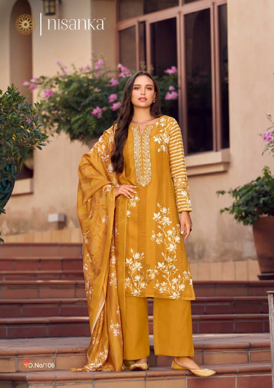 Nisanka Avatara Wholesale Viscose Lawn With Work Dress Material