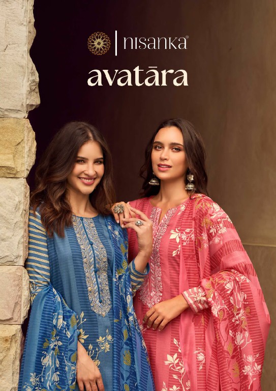 Nisanka Avatara Wholesale Viscose Lawn With Work Dress Material