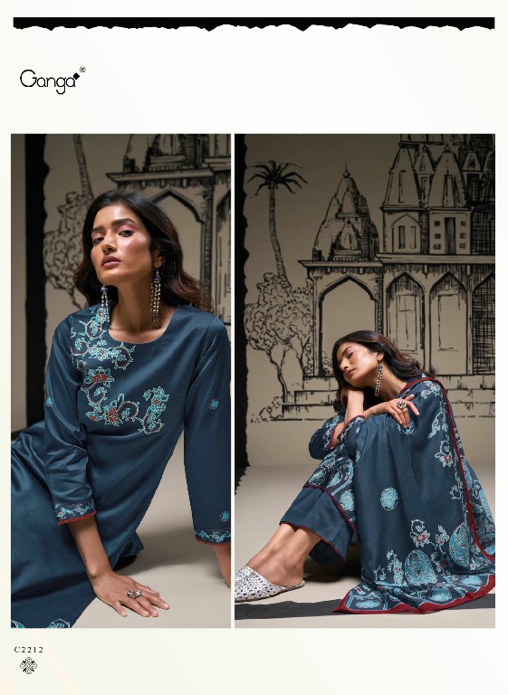 Ganga Tamaya Wholesale Cotton Silk With Handwork Salwar Suits