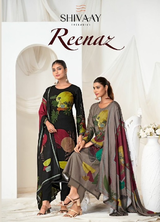 reenaz by shivaay viscose pashmina winter special designer dress material