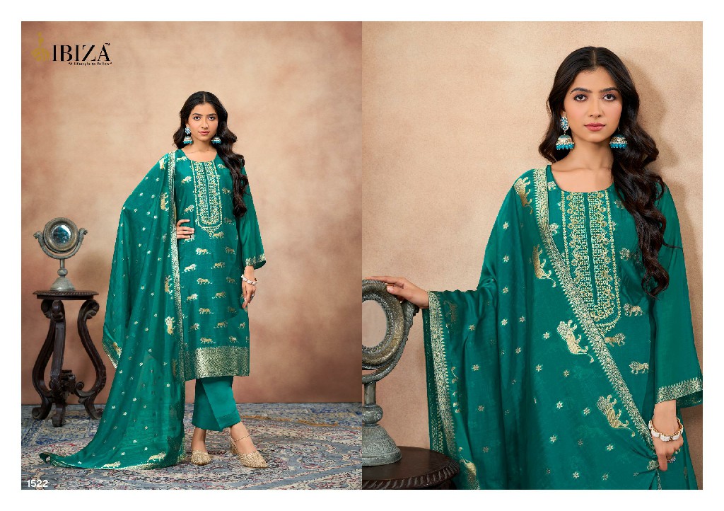 ibiza gehna banglory silk jacquard traditional wear dress material for ladies