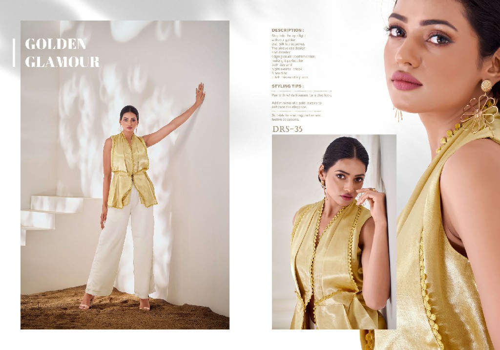 Arya Urban Ensemble Wholesale Pure Gaji Silk Western Tops