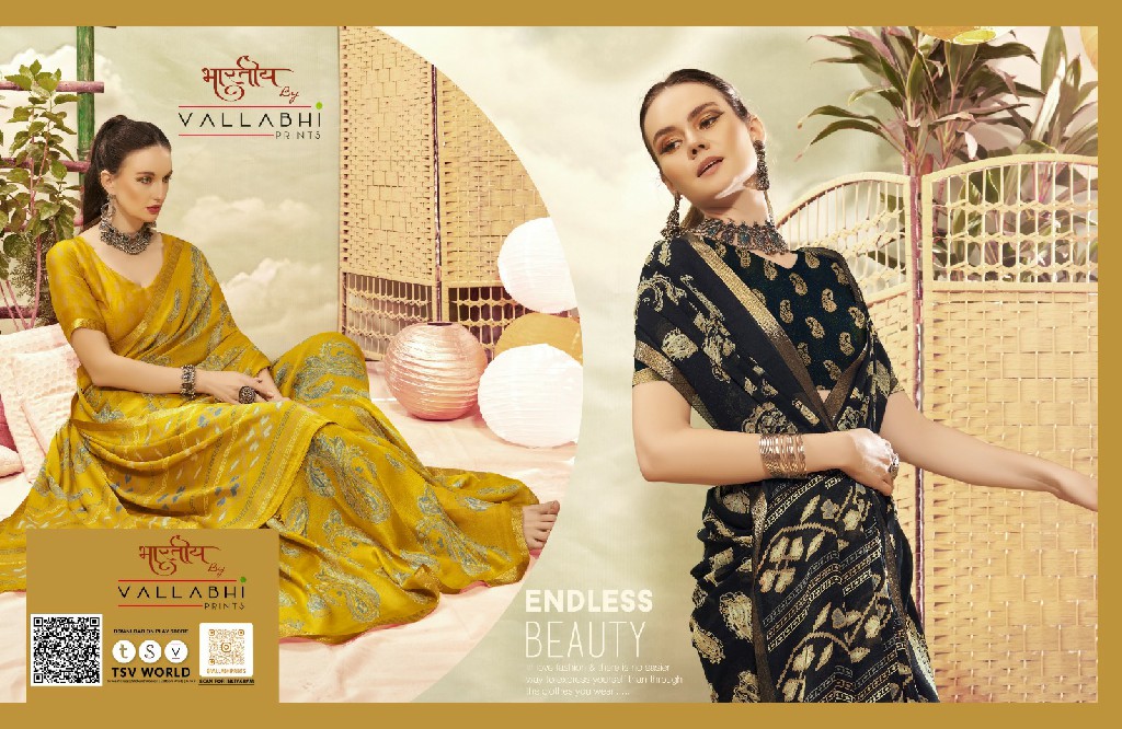 Vallabhi Shridha Vol-3 Wholesale Georgette Fabrics Ethnic Sarees