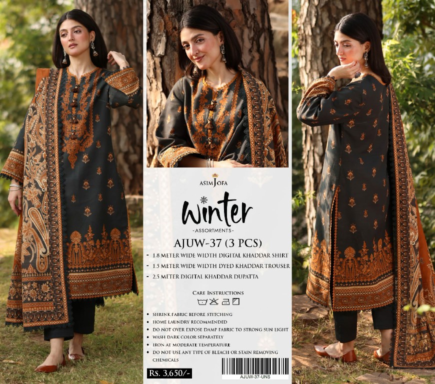 Asim Jofa Winter Assortments Wholesale Original Pakistani Suits