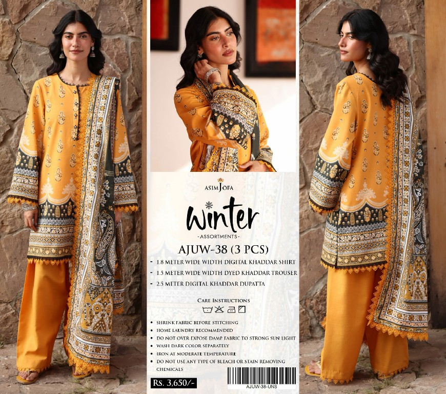 Asim Jofa Winter Assortments Wholesale Original Pakistani Suits