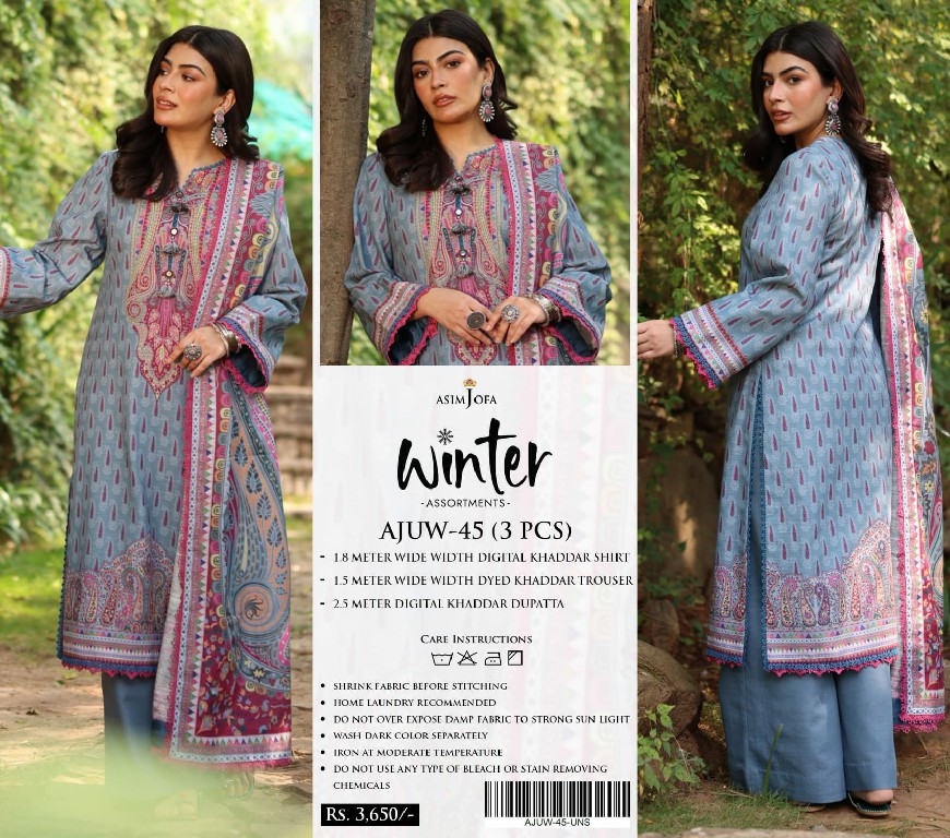 Asim Jofa Winter Assortments Wholesale Original Pakistani Suits