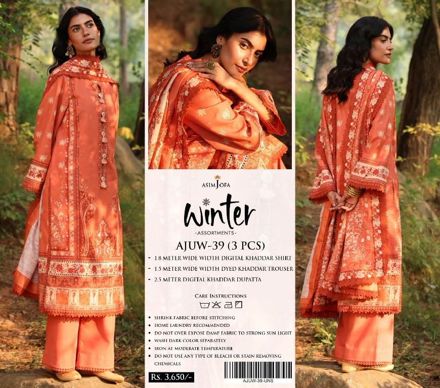 Asim Jofa Winter Assortments Wholesale Original Pakistani Suits